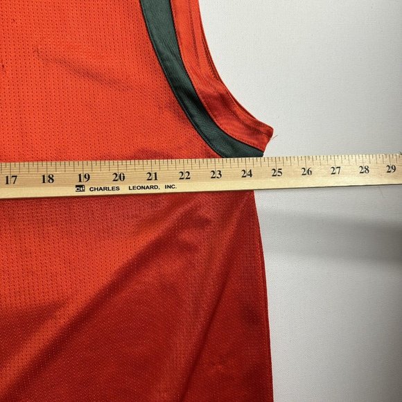Vintage Nike Team Miami Hurricanes Basketball Jersey Mens Size 2XL Active Y2K - Picture 8 of 11